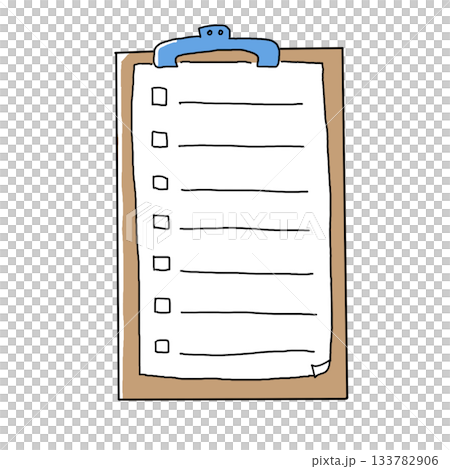 Binder and paper clips 133782906