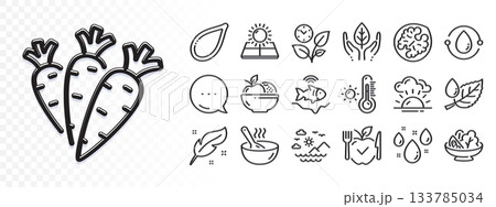 Sun energy, Pumpkin seed and Fruits line icons for web app. Glare of light effect. Message icon. Pack of Vegetarian food, Cold-pressed oil, Leaves pictogram icons. Vector Sun energy, Pumpkin seed and Fruits line icons for web app. Glare of light effect. Message icon. Pack of Vegetarian food, Cold-pressed oil, Leaves pictogram icons. Vector 133785034