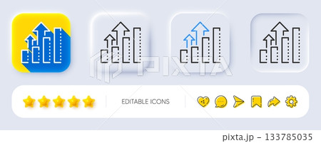 Analysis graph line icon. Neumorphic, Flat shadow, 3d buttons. Results chart sign. Traffic management symbol. Line analysis graph icon. Social media icons. Vector Analysis graph line icon. Neumorphic, Flat shadow, 3d buttons. Results chart sign. Traffic management symbol. Line analysis graph icon. Social media icons. Vector 133785035