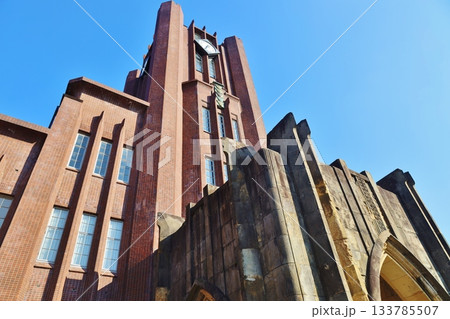 東大安田講堂を見上げて 東大安田講堂を見上げて 133785507