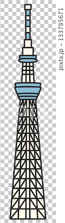 Skytree-style tower "AI-generated image" 133785671
