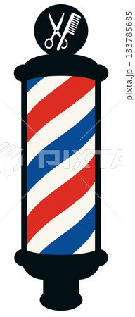 床屋のクルクル「AI生成画像」 床屋のクルクル「AI生成画像」 133785685