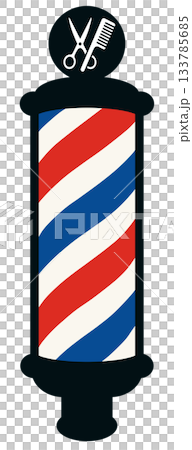 床屋のクルクル「AI生成画像」 床屋のクルクル「AI生成画像」 133785685