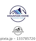 Solar home or Solar energie emblem logo concept design template 133785720