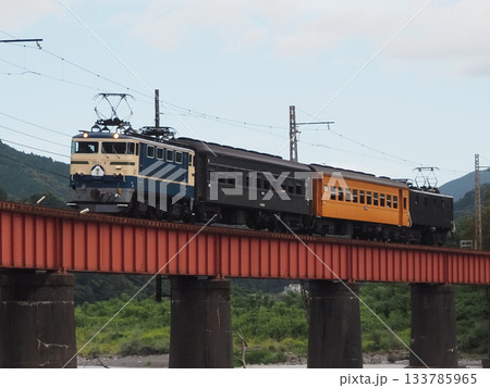 大井川鐵道 急行奥大井1号 富士ヘッドマーク 抜里駅〜川根温泉笹間渡駅 カット2 133785965