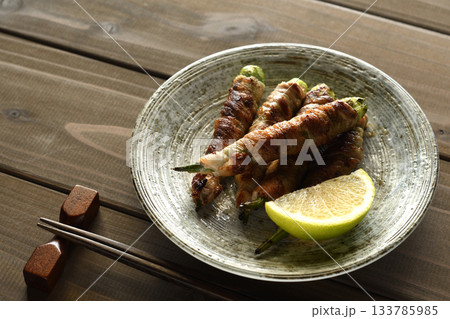 オクラの肉巻き オクラの肉巻き 133785985