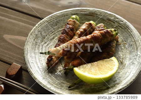 オクラの肉巻き オクラの肉巻き 133785989