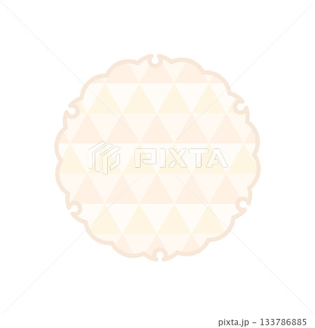 和風柄フレーム枠パターン ベージュ色 雪輪 背景白 ベクターpng 和風柄フレーム枠パターン ベージュ色 雪輪 背景白 ベクターpng 133786885