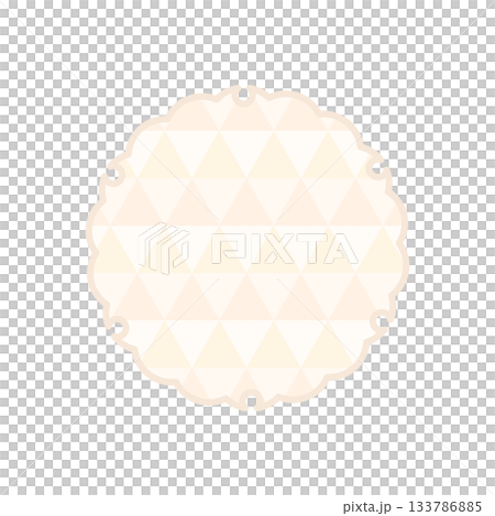 和風柄フレーム枠パターン ベージュ色 雪輪 背景白 ベクターpng 和風柄フレーム枠パターン ベージュ色 雪輪 背景白 ベクターpng 133786885