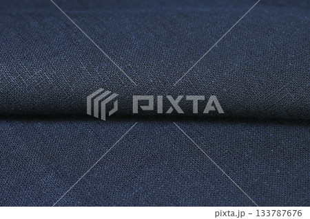 black hemp viscose natural fabric cloth color, sackcloth rough texture of textile fashion 133787676