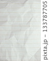 crumpled line paper texture background,  blank sheet notebook 133787705