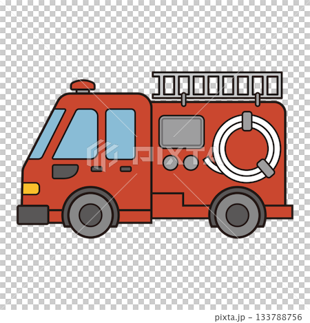 消防車（カラー） 133788756