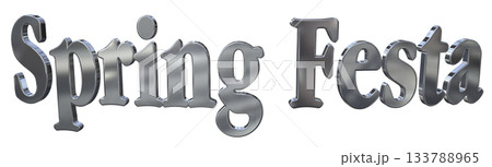3DCG文字「Spring Festa(スプリングフェスタ)」 3DCG文字「Spring Festa(スプリングフェスタ)」 133788965
