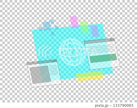 Hologram-like screen 133790065