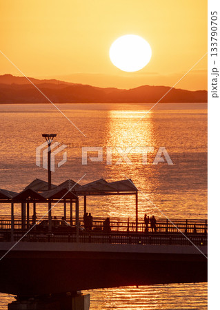 宍道湖の夕日 宍道湖の夕日 133790705