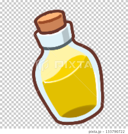 簡易藥水插圖（黃色） 133790722