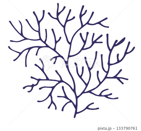 Abstract Stylized Coral Inspired Branch 133790761
