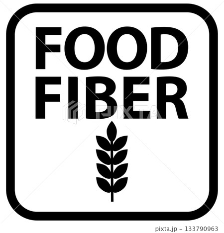 Food fiber icon. Food fiber sign. Best Food fiber label for product packaging symbol. flat style. Food fiber icon. Food fiber sign. Best Food fiber label for product packaging symbol. flat style. 133790963