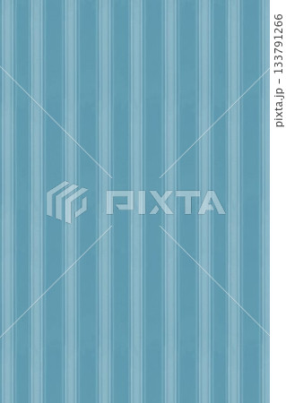 Light blue corrugated metal wall panels are displaying evenly spaced vertical ridges in flat design 133791266