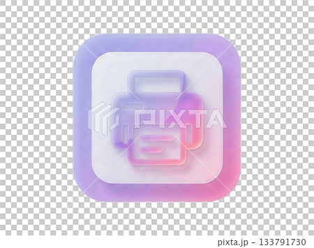 3D 粉彩漸層印表機圖標 133791730