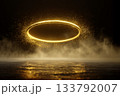 光の粒子で描かれた幻想的な光輪の景色 133792007