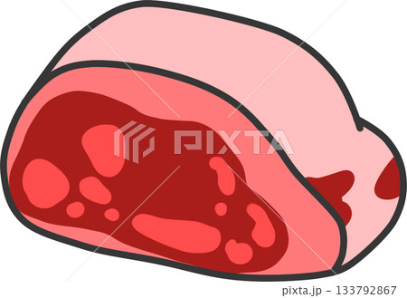シンプルで新鮮なかたまりのお肉 シンプルで新鮮なかたまりのお肉 133792867