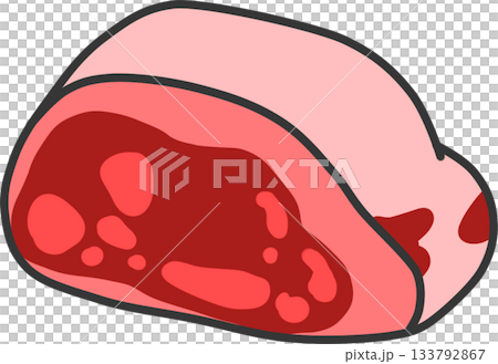 シンプルで新鮮なかたまりのお肉 シンプルで新鮮なかたまりのお肉 133792867