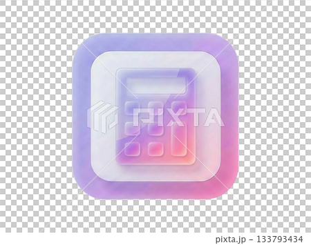 3D 粉彩漸層計算器圖標 133793434