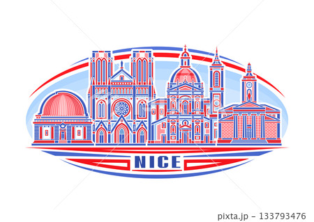 Vector illustration of Nice Vector illustration of Nice 133793476