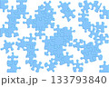 ジグソーパズルバラ・ブルー 133793840