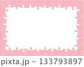 ジグソーパズルフレーム・ピンク 133793897