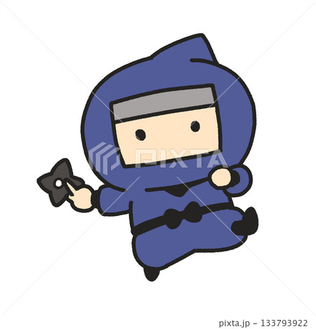 シンプルでかわいい忍者のイラスト 133793922