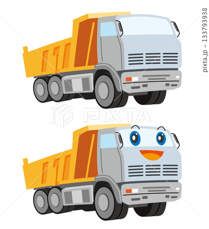 ダンプカーのイラスト 133793938