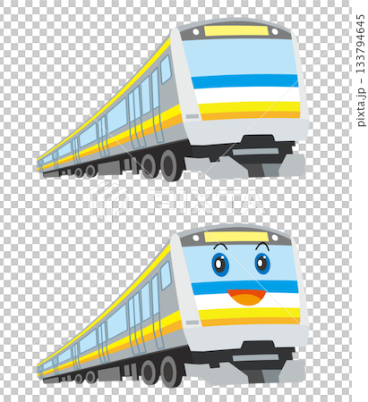 かわいい電車のイラスト 133794645