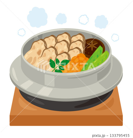 牡蠣釜飯のイラスト 133795455