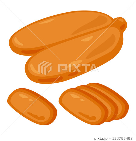 カラスミのイラストセット 133795498