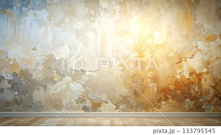 漆喰の壁,風化した漆喰の壁, AI生成画像 漆喰の壁,風化した漆喰の壁, AI生成画像 133795545