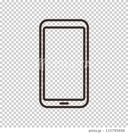 Illustration of a smartphone with a home bar 133795698