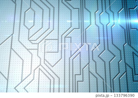 Circuit board on futuristic background 133796390