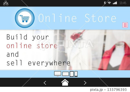 Screen of an online store Screen of an online store 133796393