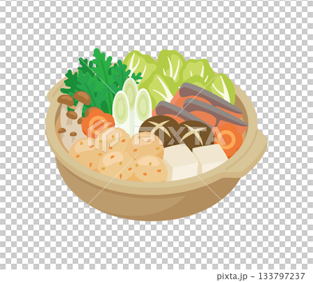 鍋,フラットイラスト 133797237