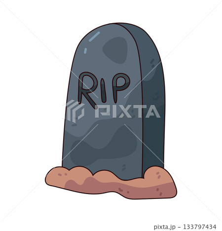 illustration of RIP Tombstone illustration of RIP Tombstone 133797434