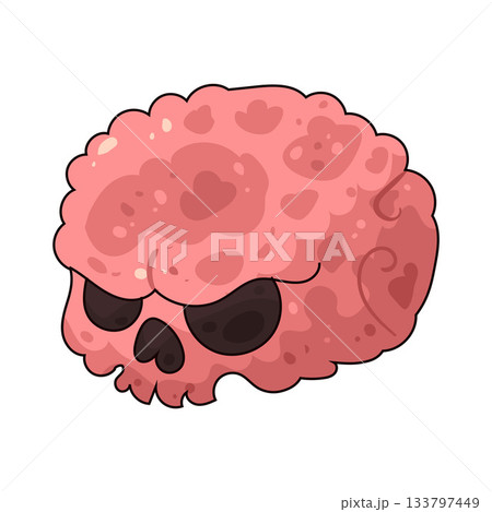 illustration of Scary Brain 133797449