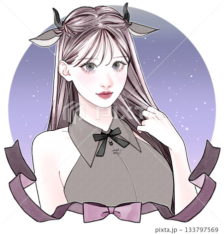 牡牛座_文字無×背景有 133797569