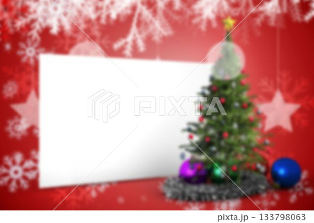 Poster with christmas decorations Poster with christmas decorations 133798063