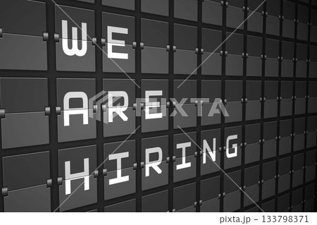 We are hiring on black mechanical board 133798371