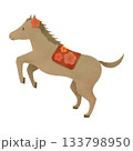 かわいい馬のイラスト 133798950