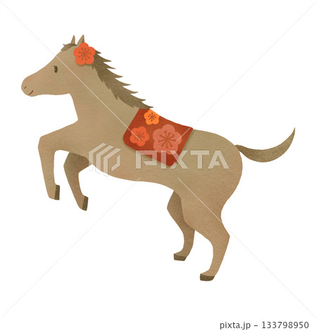 かわいい馬のイラスト かわいい馬のイラスト 133798950
