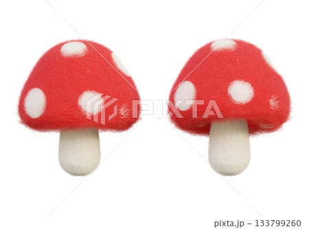 felt texture mushroom 3D graphic felt texture mushroom 3D graphic 133799260