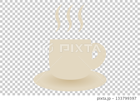 簡單的咖啡杯插畫 133799397
